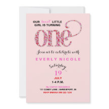 O Primeiro Aniversário Vermelho Pink Sprinkles