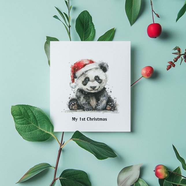 Convite O Primeiro Natal do Urso de Bambu, personalizado (Criador carregado)