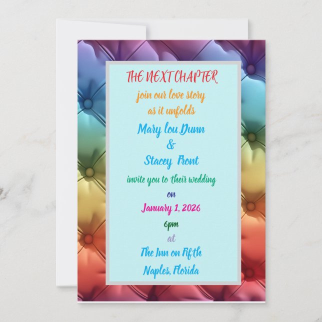 Convite o próximo capítulo junta-se à nossa história de am (Frente)