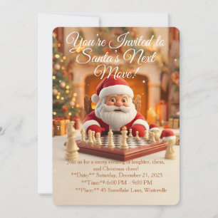 Convite O Próximo Movimento de Papai Noel – Divertida Fest