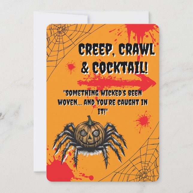 Convite O Pumpkin Headed Crawler (Frente)