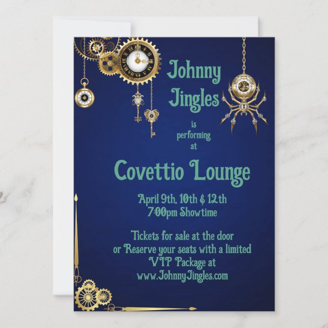 Convite O Punk do Vapor (Frente)