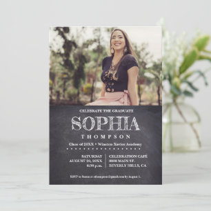 Convite O quadro de fotos casual celebra o Formando 