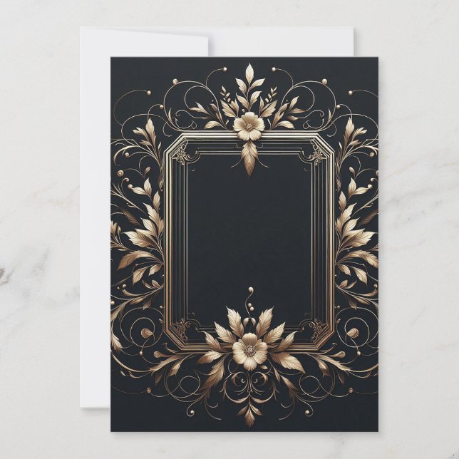 Convite O Quadro Elegante Salva A Data (Frente)