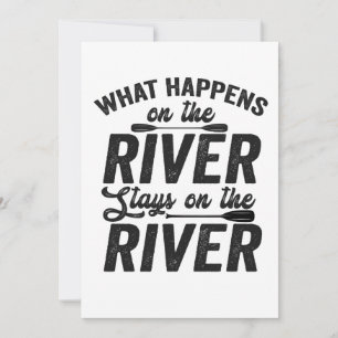 Convite O que acontece no rio Stays na Canoa