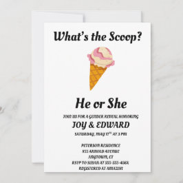 Convite O que é a festa de gênero Scoop