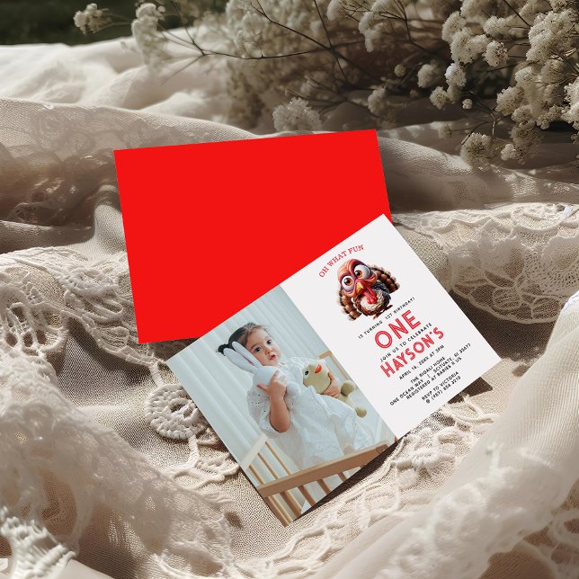 Convite O que é divertido Caricaturas primeiro aniversario (Criador carregado)