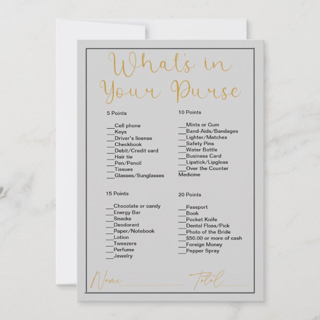 Convite O que há na sua Chá de panela de Cinza leve (Frente)