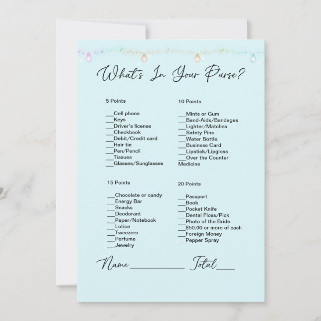 Convite O que há no Chá de panela das luzes de enforcament (Frente)