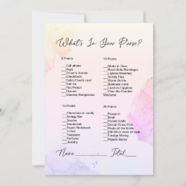 Convite O que há no seu Chá de panela rosa e roxo