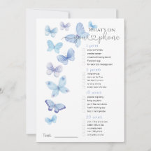 O que há no seu jogo de borboletas azuis