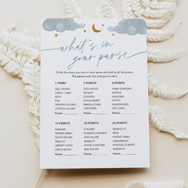 Convite O que há no seu jogo de Chá de fraldas da bolsa Tw (Criador carregado)