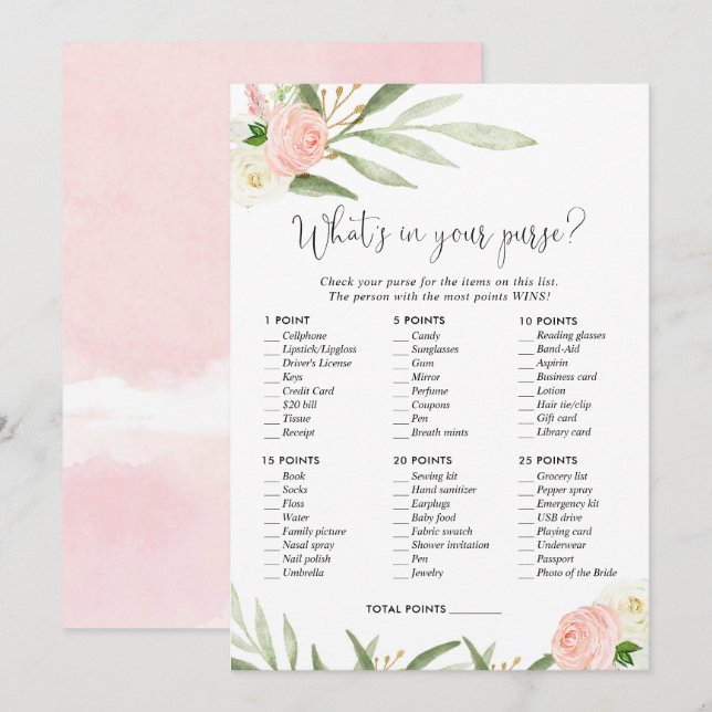 Convite O que há no seu jogo de chá de panela de bebê (Frente/Verso)