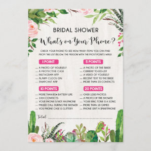 Convite O que há no seu jogo de Chá de panela Phone Fies