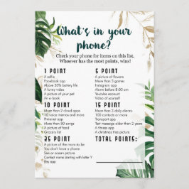 Convite O que há no seu telefone Safari Chá de fraldas Gam