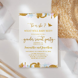 Convite O Que O Bebê Será O Tema Do Gênero Revelar