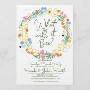Convite O Que Será A Revolução Do Gênero Floral Do Bebê?