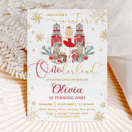 Convite O Quebra-Nozes Inverno Onederland 1º Aniversário V