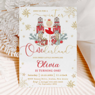 Convite O Quebra-Nozes Inverno Onederland 1º Aniversário V