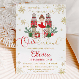 Convite O Quebra-Nozes Inverno Onederland 1º Aniversário V