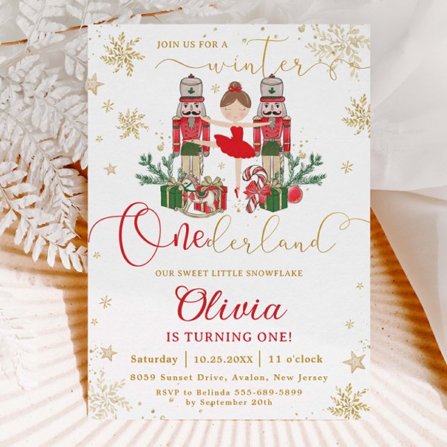 Convite O Quebra-Nozes Inverno Onederland 1º Aniversário V (Criador carregado)