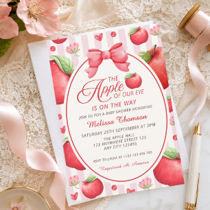 Convite O Queridinho Coquete Rosa Vermelho Baby Shower