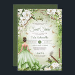 Convite O Sapo Príncipe Fairytale Princesa Doce Dezesseis<br><div class="desc">*~*~** Um sonho de conto de fadas tornou-se realidade. Seu dia especial merece um design de convite muito especial. Dei tanto tempo e me importo em projetar este convite e estou APAIXONADO. Espero que você também esteja! Este elegante convite de aniversário apresenta tantas flores e fauna belas de isca. Dourada...</div>
