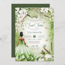 Convite O Sapo Príncipe Fairytale Princesa Doce Dezesseis