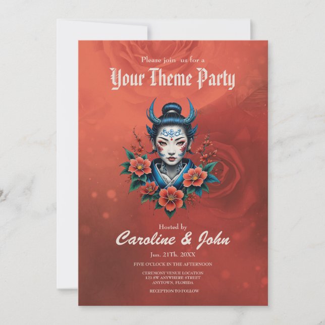 Convite O segredo da beleza pálida. (Frente)