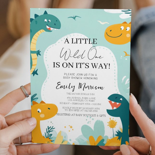 Convite O selvagem está a caminho e chá de fraldas (Criador carregado)