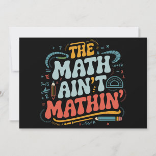Convite O Show da Matemática Não Está Batendo Mostre Seu T