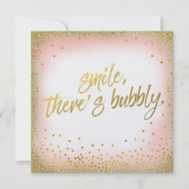 Convite O sorriso Dourado do pêssego lá é pérola