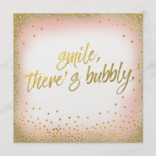 Convite O sorriso Dourado do pêssego lá é pérola