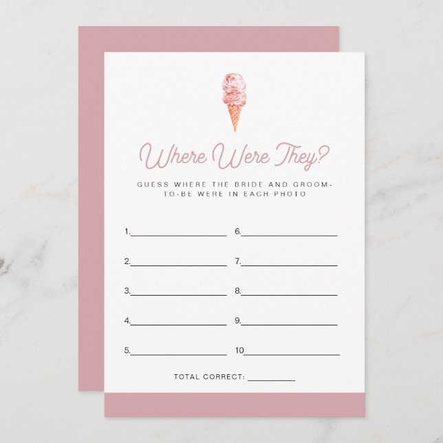 Convite O Sorvete CLARA Reto Escopou-Se Onde Estavam (Frente/Verso)