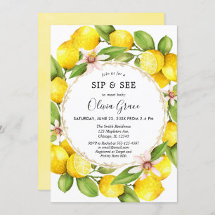 Convite O sorvo do limão e vê, encontra e cumprimenta o