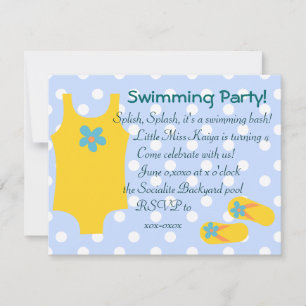 Convite O Swimsiut Amarelo