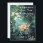 CONVITE O SWING, SEXTA FESTA DOCE<br><div class="desc">Mestra vibrante,  romântica e alegre do óleo Jean - Honoré Fragonard 1767-1768 na Canvas .Pintura digital e reelaboração em cores verdes,  amarelas,  laranja,  cor-de-rosa por parte de Búlgaro Lumini . com</div>