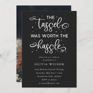 Convite O Tassel Valia A Pena Do Partido Do Formando Hassl