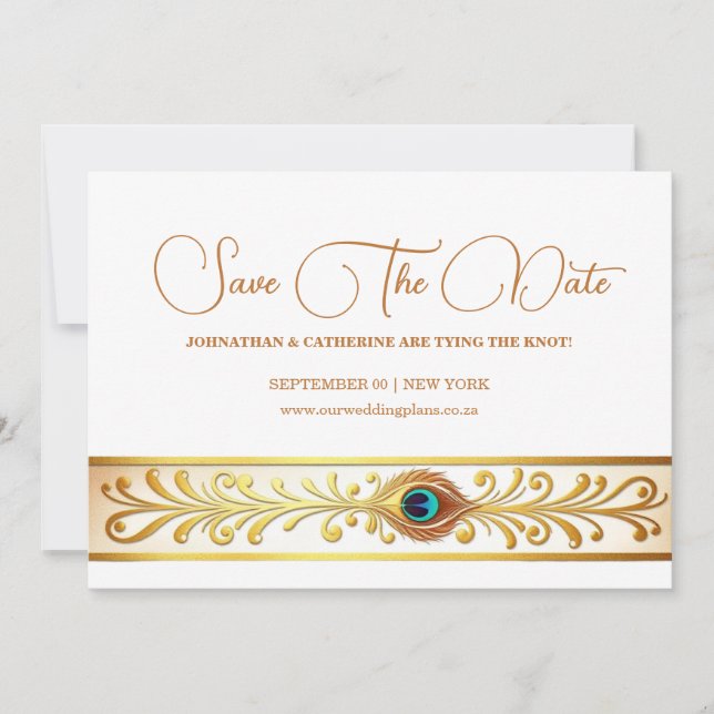 Convite O tema do casamento de Pavock floresce pássaros sa (Frente)