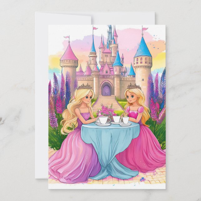 Convite O Terreno Amigável da Princesa Rosa (Frente)