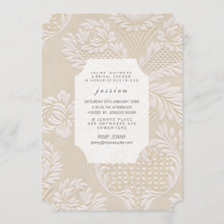 Convite O teste padrão floral francês do papel de parede