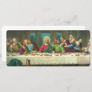Convite O último jantar originalmente de Leonardo da Vinci