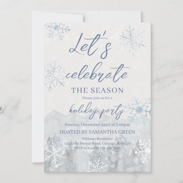 Convite O vamos celebra a festa de férias da temporada (Frente)