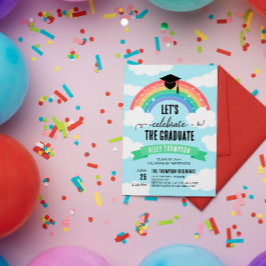 Convite O Vamos verde das nuvens do arco-íris celebra o Fo