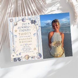Convite O Verão em que Fiz Trinta Aniversário de 30 anos à