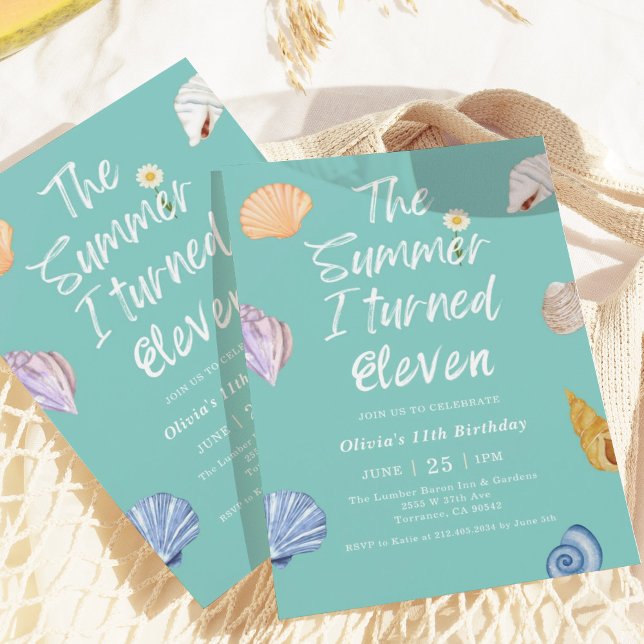Convite O Verão Que Eu Tornei Onze 11 (Criador carregado)