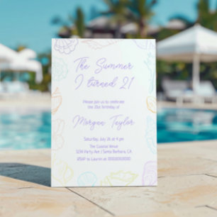 Convite O Verão que eu virei 21 de aniversário