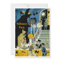 O vintage bonito caçoa o partido do Dia das Bruxas