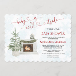Convite O Virtual Chá de fraldas Por Email Baby Está Frio 