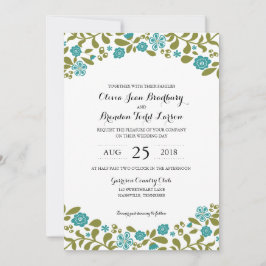 Convite O Wildflower floresce | que Wedding